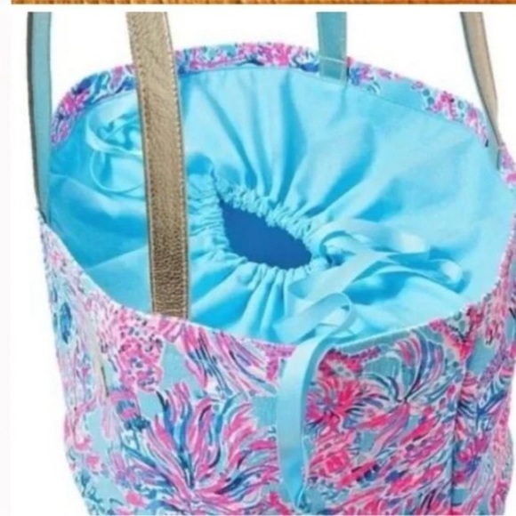 Lilly pulitzer wicker tote new - Picture 4 of 5
